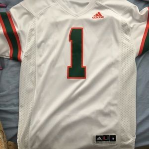 UMiami Hurricanes Football official Adidas Jersey